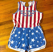 Load image into Gallery viewer, Wave That Flag U.S. Blues Grateful Romper - Size M or L/XL!