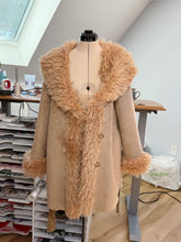 Load image into Gallery viewer, Steal Your Penny Lane Faux Suede and Fur Trim Grateful Coat - Size S&gt;L