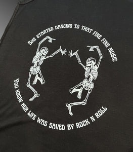 Her Life Was Saved By Rock n Roll Grateful Dead, Phish, Velvet Underground mashup tee - Size Small left!