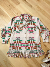 Load image into Gallery viewer, Grateful Fringy Southwest Stealie Jacket Shirt - Size S/M, M/L and L/XL