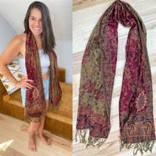 Load image into Gallery viewer, Grateful Paisley Pashmina