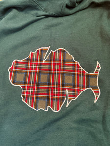 Green and Plaid Phish Full Zip Men’s Hoodie - Size XL or 2XL