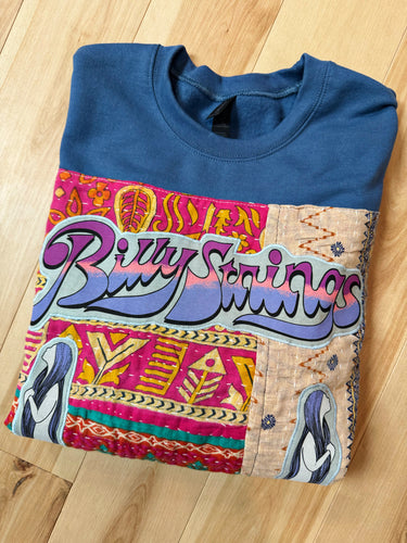 Billy Strings Kantha Crewneck Sweatshirt - ONE Unisex size Medium!
