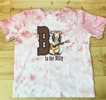 Load image into Gallery viewer, B is for Billy Crystal Rose or Stella Blue Tie Dye Toddler Tee - Size 2T, 3T, 4T and 5/6