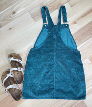 Load image into Gallery viewer, Billy Strings Tribal Jade Corduroy Overall Dress - Size Medium!