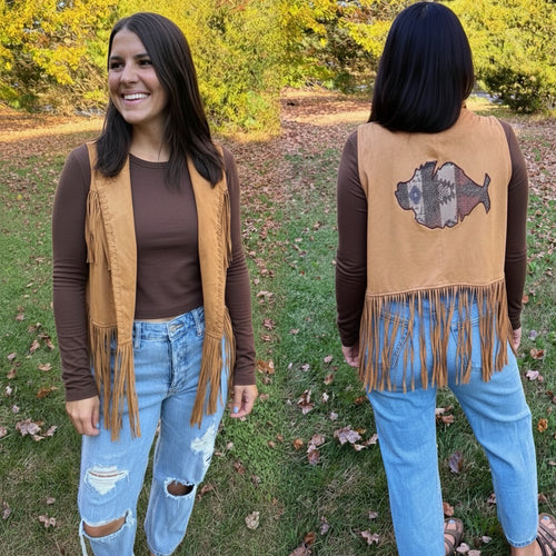 Wrangler x Phish Fringy Festival Vest - Size M/L