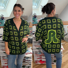 Load image into Gallery viewer, Dazed and Confused Pretty Lights Crochet Style Party Shirt - ONE Men’s Large!