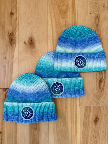 Dip Dyed Wool Nonagon Infinity King Gizzard Beanie - One size