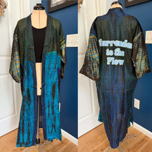 Load image into Gallery viewer, Surrender To The Flow Tie Dye Silk Phish Kimono - Size Sm&gt;L/XL