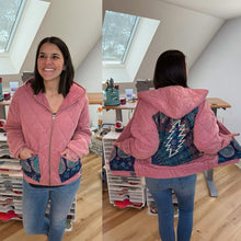 Load image into Gallery viewer, Grateful Dusty Rose Mexicali Quilted Jacket - Fits a Ladies size Med/Lrg