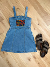 Load image into Gallery viewer, Widespread Panic Green Mandala Tapestry Denim Full Zip Dress -ONE Size Small