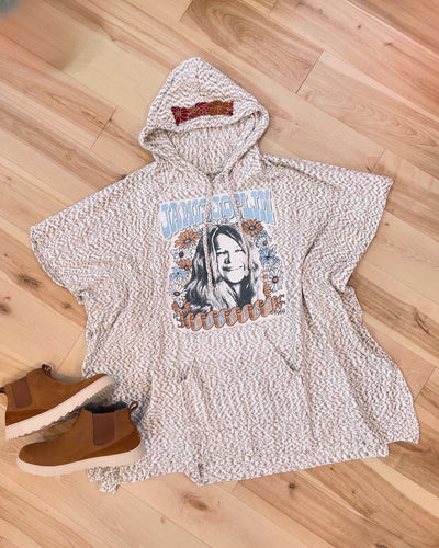 Janis Joplin Hooded Mosaic Pocket Poncho - One size fits all! (Only ONE Made!)