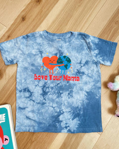 Love Your Mama Manhattan Blue Tie Dye Toddler Tee - Size 2T, 4T and 5/6 left!