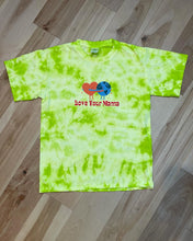 Load image into Gallery viewer, Green Tie Dye Love Your Mama Tee - One Youth Large left!