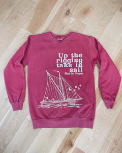 Moma Mind the Skipper Nantucket Red Phish Crewneck Sweatshirt