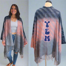 Load image into Gallery viewer, Way Out West Ombré Tribal You Enjoy My Phish Kimono/Shawl - One size fits all (Only One Made!)