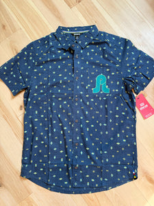 Pretty Lights Geo Buttondown Shirt - One Men’s Large!