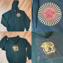 Load image into Gallery viewer, Harpua Dark Green Full Zip Phish Sweatshirt - Size XL or 2XL left (only one in each size made!)