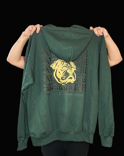 Harpua Dark Green Full Zip Phish Sweatshirt - Size L, XL or 2XL (only one in each size made!)