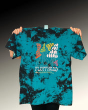 Load image into Gallery viewer, Dark Teal Tie Dye Retro Fluffhead Phish Tee - Size Small and Medium left!