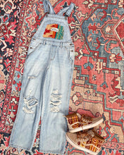 Load image into Gallery viewer, Up On Cripple Creek The Band Distressed Overalls - Size Small (4)