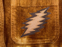 Load image into Gallery viewer, Grateful Brown Corduroy Shirt Jacket - ONE Size S, M and L/XL Left