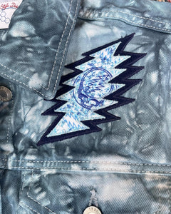 Grateful Garcia Tie Dye Denim Jacket- Size Small left!